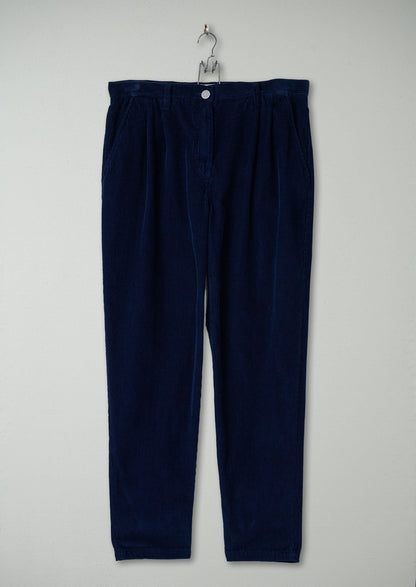 Reworn Cord Trousers Size 10 (1347) | Blue