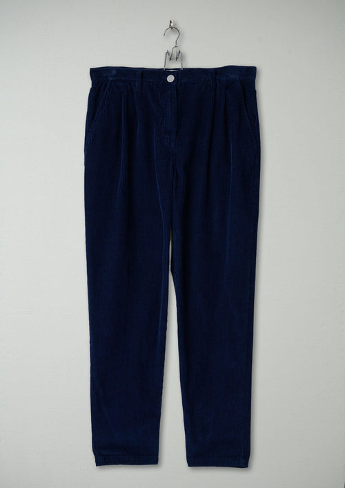 Reworn Cord Trousers Size 10 (1347) | Blue