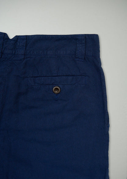 Reworn Pleat Trousers Size S (084) | Navy