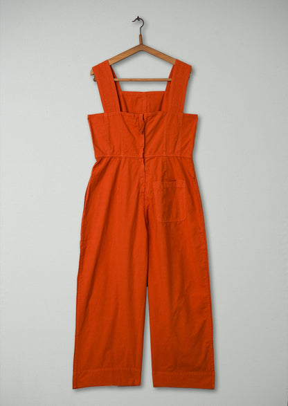 Reworn Cotton Linen Jumpsuit Size 6 (1287) | Spice