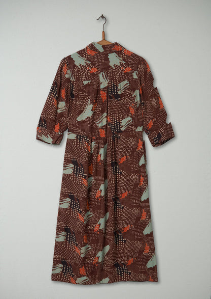 Reworn Crepe Dress Size 4 (1486) | Multi