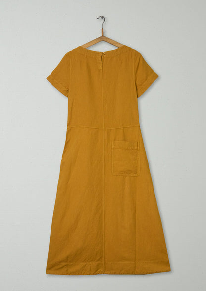Reworn Cotton Linen Dress Size 4 (1744) | Dhal