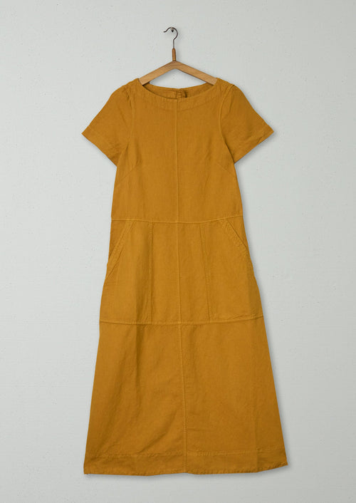 Reworn Cotton Linen Dress Size 4 (1744) | Dhal