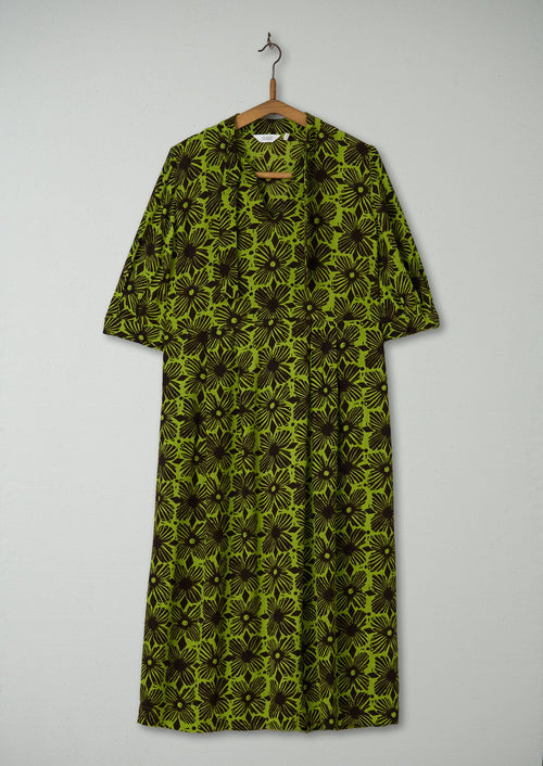 Reworn Tie Neck Print Dress Size 4 (1636) | Multi