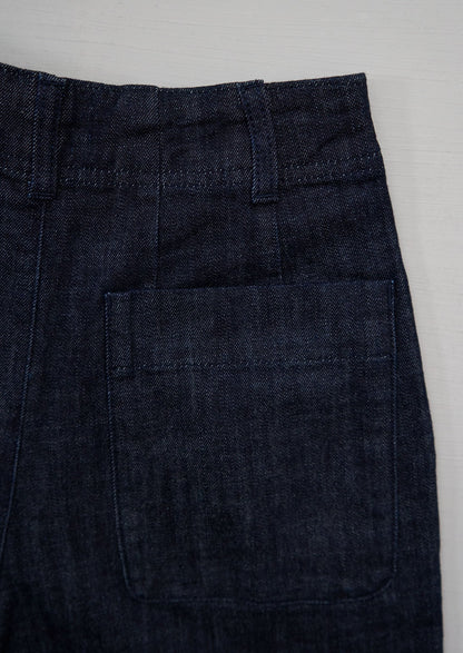 Reworn Indigo Denim Trousers Size 4 (1048) | Indigo