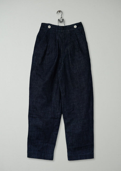 Reworn Indigo Denim Trousers Size 4 (1048) | Indigo