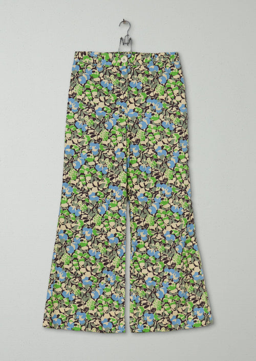 Reworn Hedgerow Print Trousers Size 6 (1245) | Multi