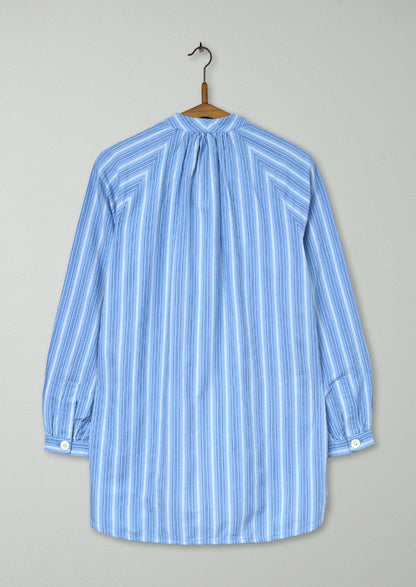 Reworn Tie Neck Stripe Shirt Size 6 (767) | Multi