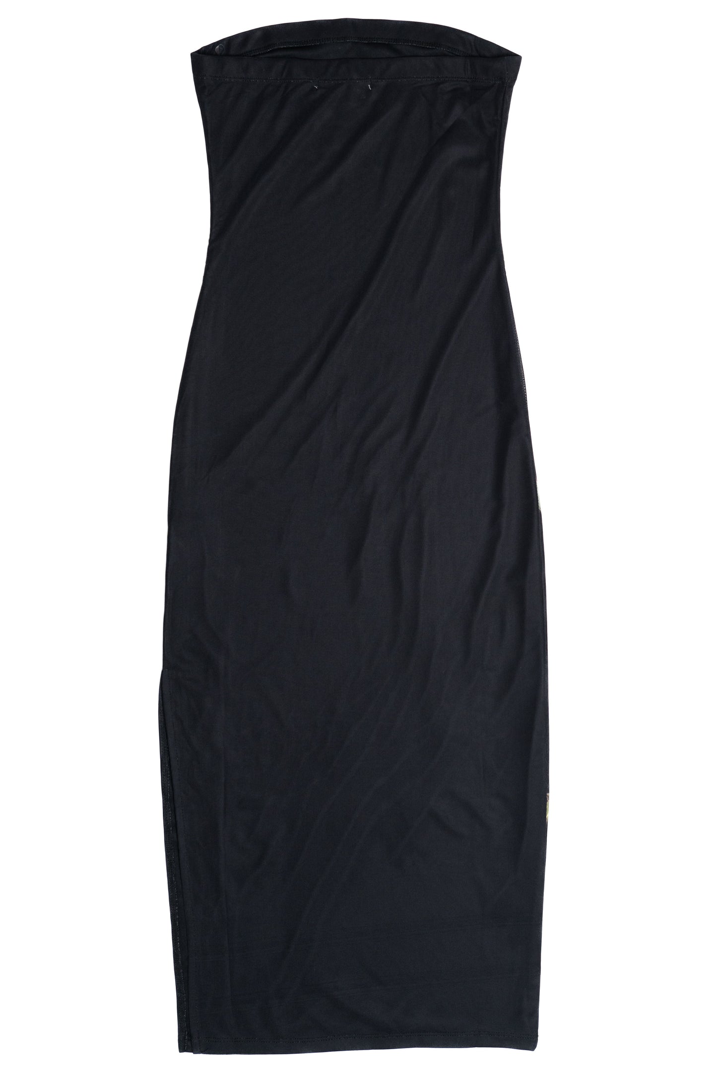Rose Graphic Mesh Midi Tube Dress