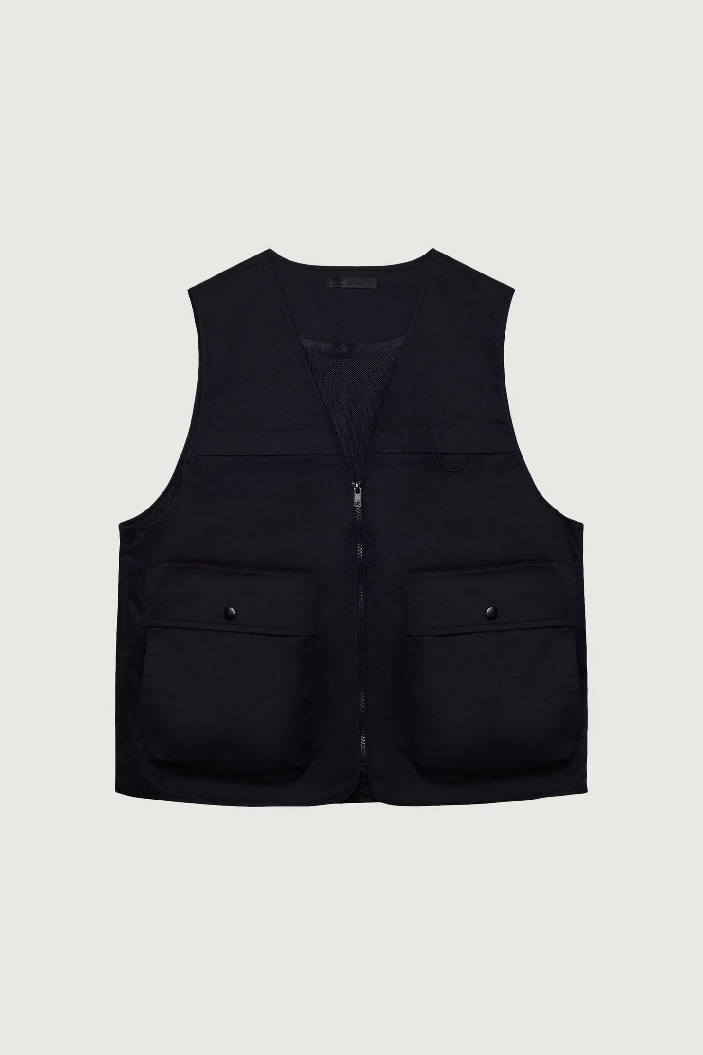 COTTON-TWILL CARGO UTILITY VEST