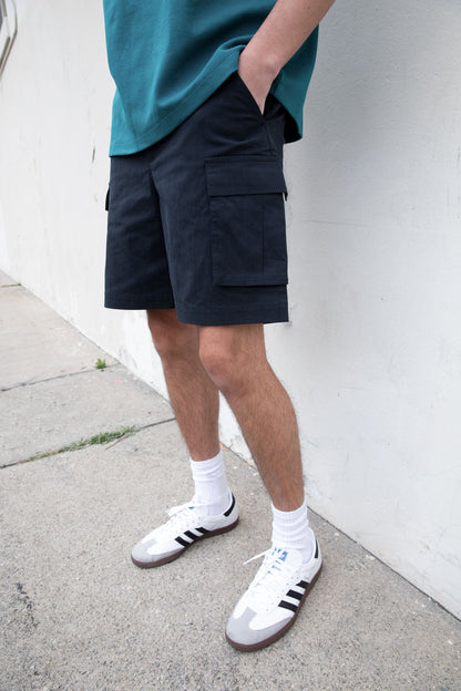 COTTON NYLON CARGO SHORT