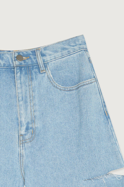 LONG DENIM SHORTS