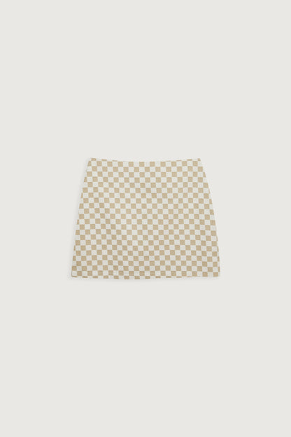 GINGHAM MINI SKIRT