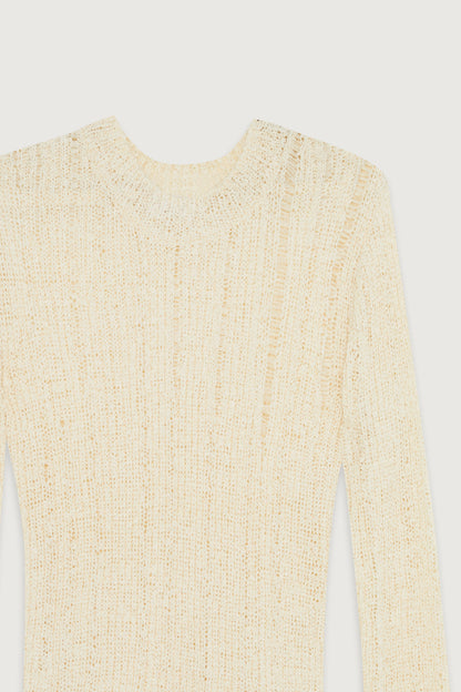 MESH KNIT SWEATER