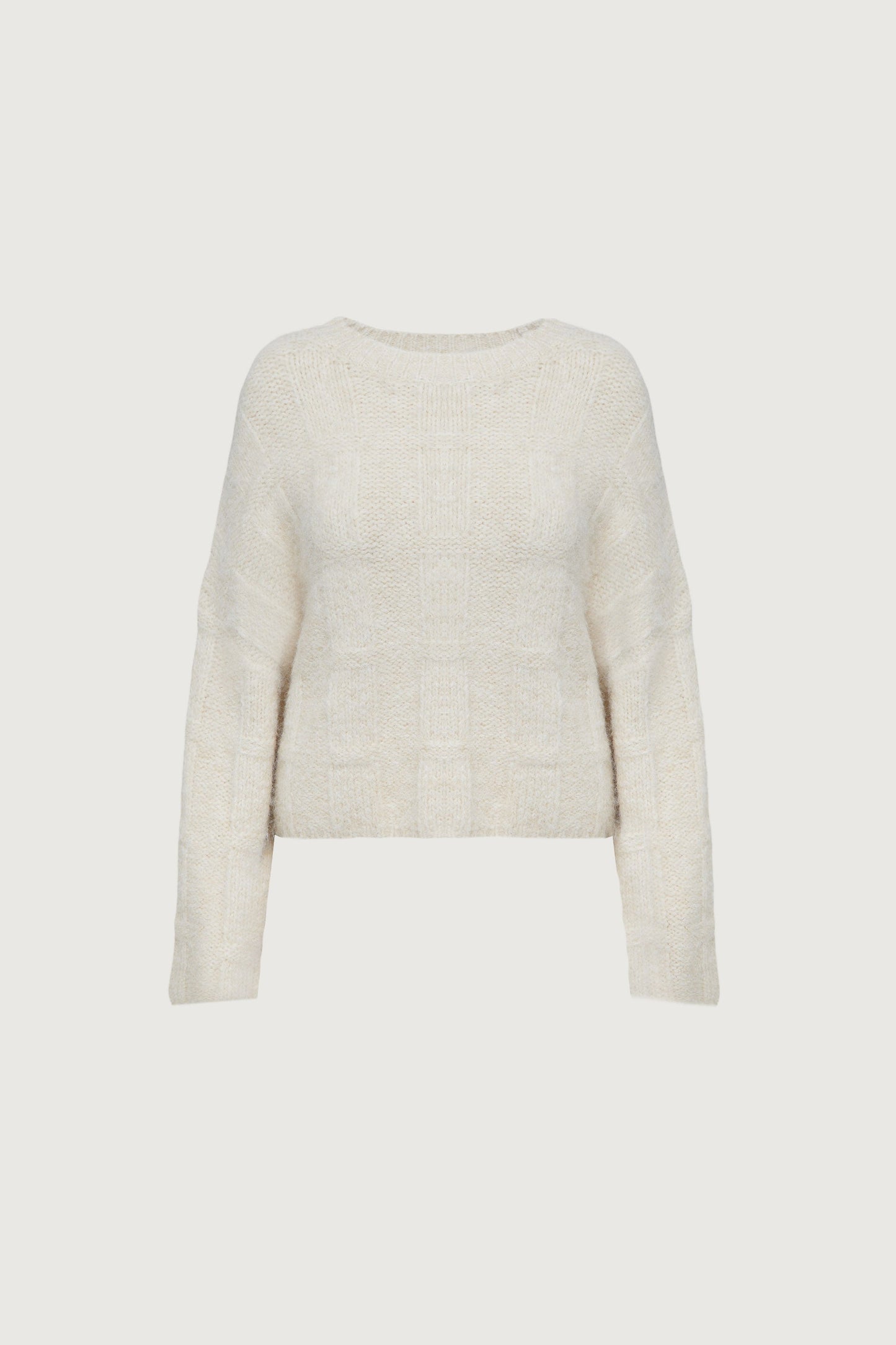 FUZZY RIBBED SWEATER