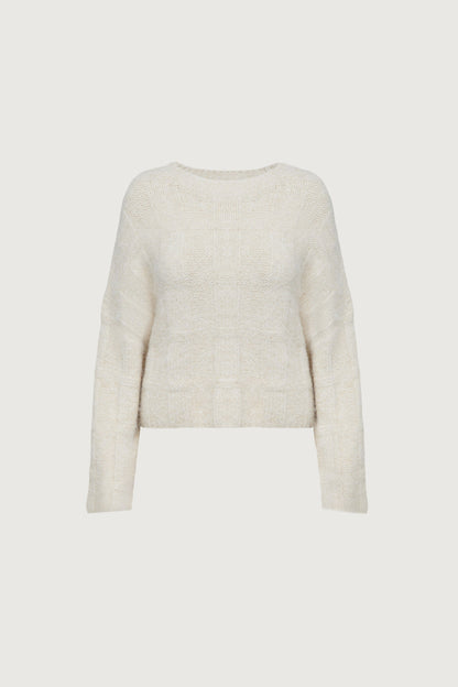 FUZZY RIBBED SWEATER