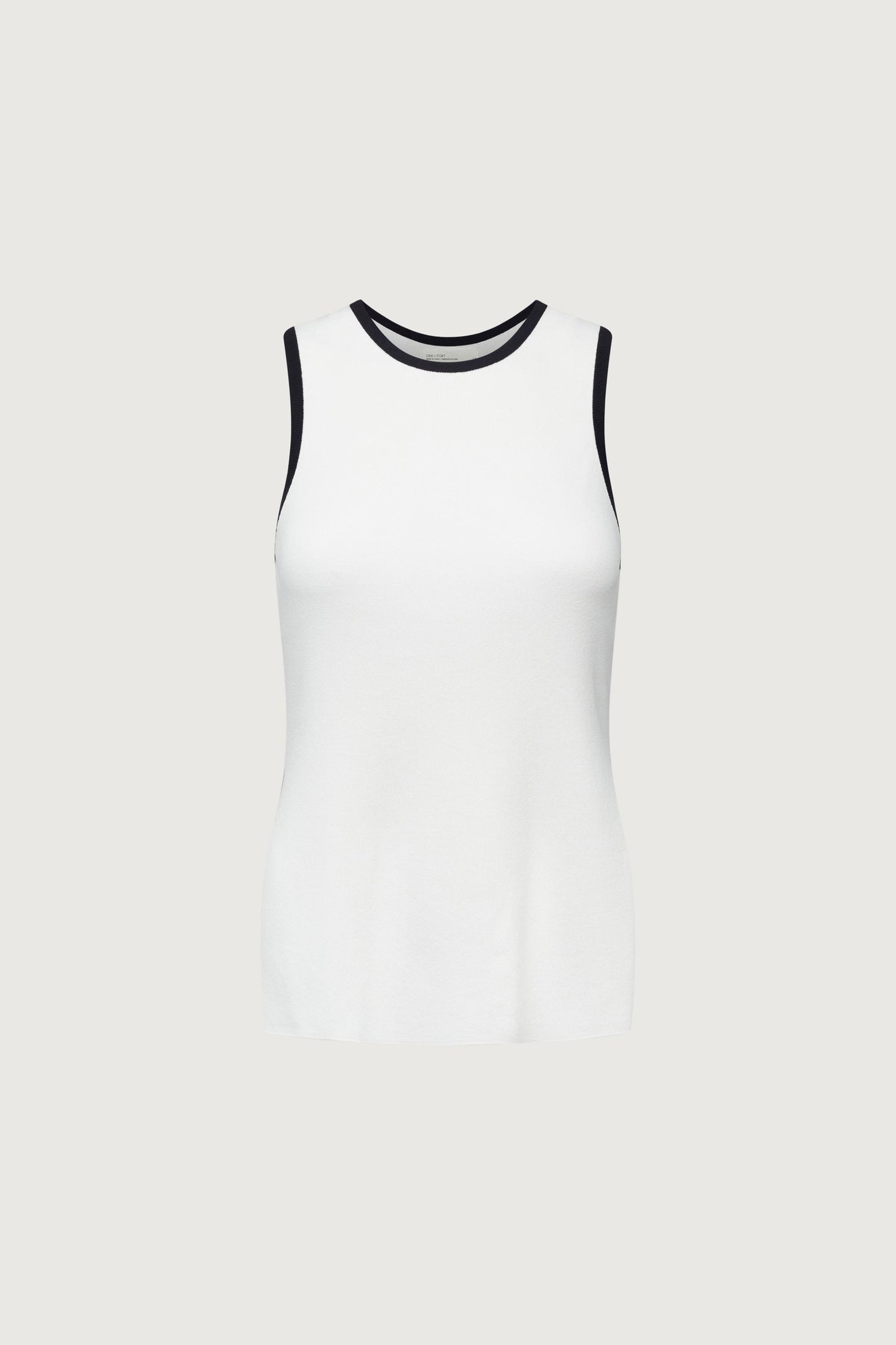 CONTRAST TRIM RACER BACK TANK TOP