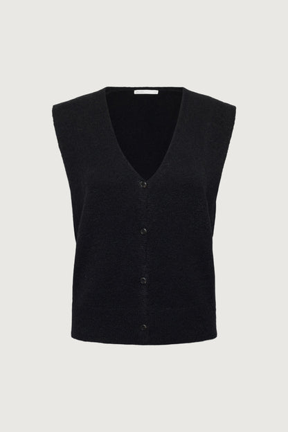 BUTTON FRONT SWEATER VEST