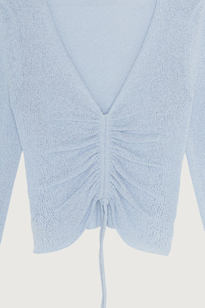 GATHERED SWEATER