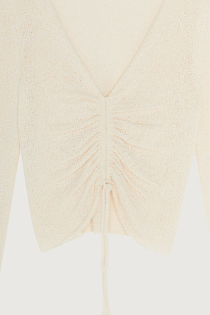 GATHERED SWEATER