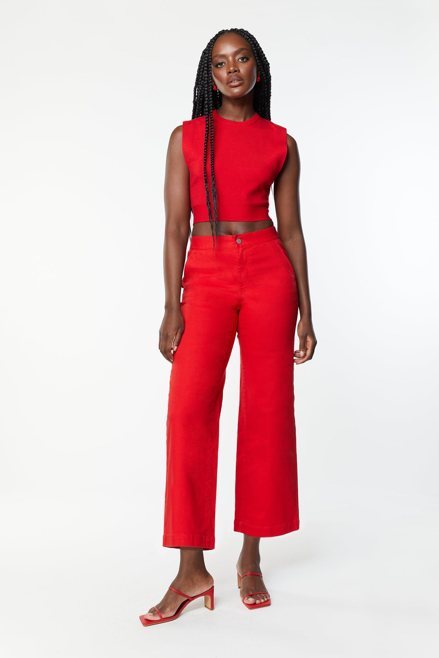 CROPPED OPEN BACK TOP