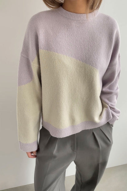 PATTERNED KNIT SWEATER