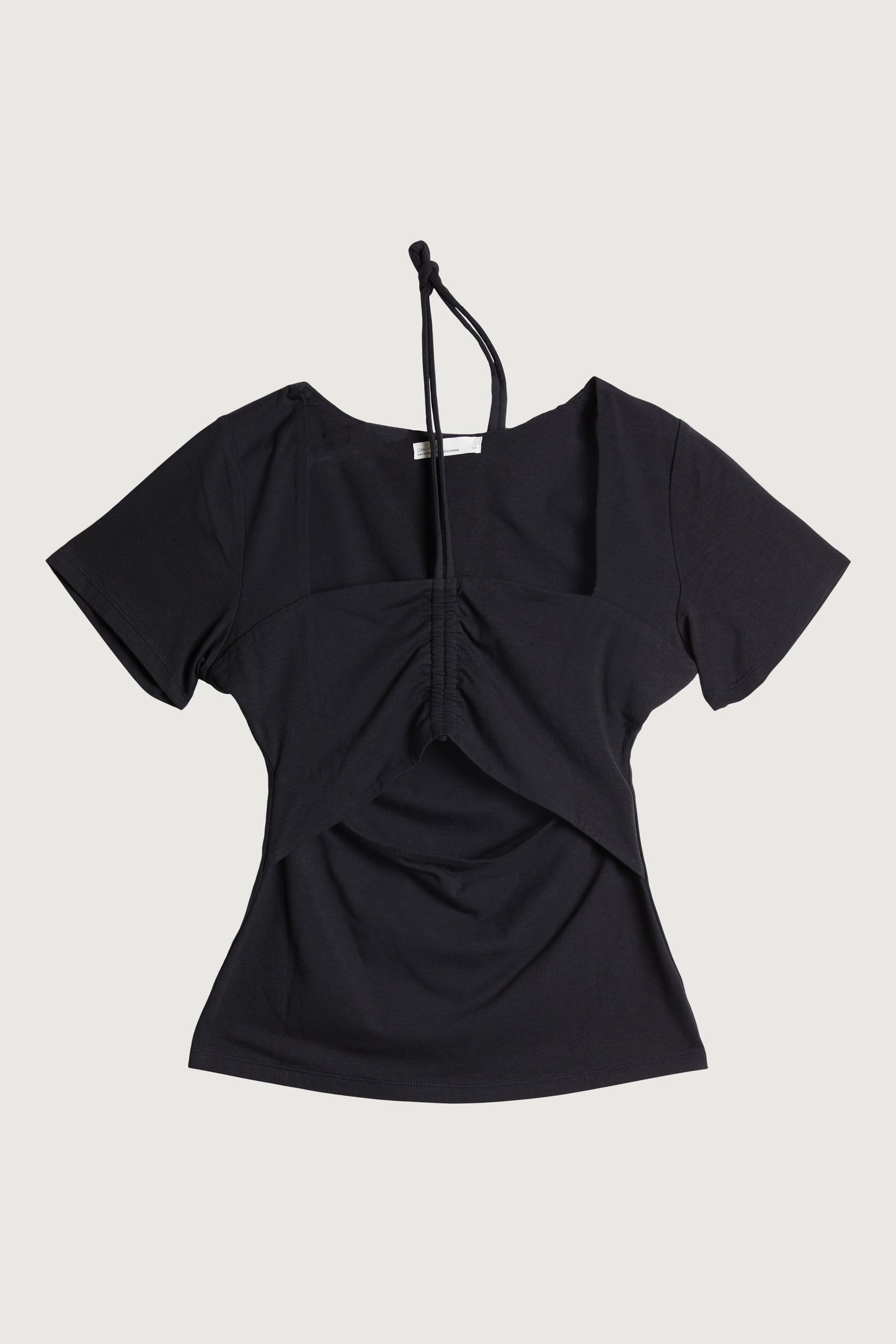 HALTER NECK CUTOUT TEE