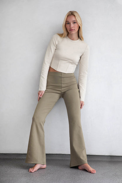 CORSET LONG SLEEVE TOP