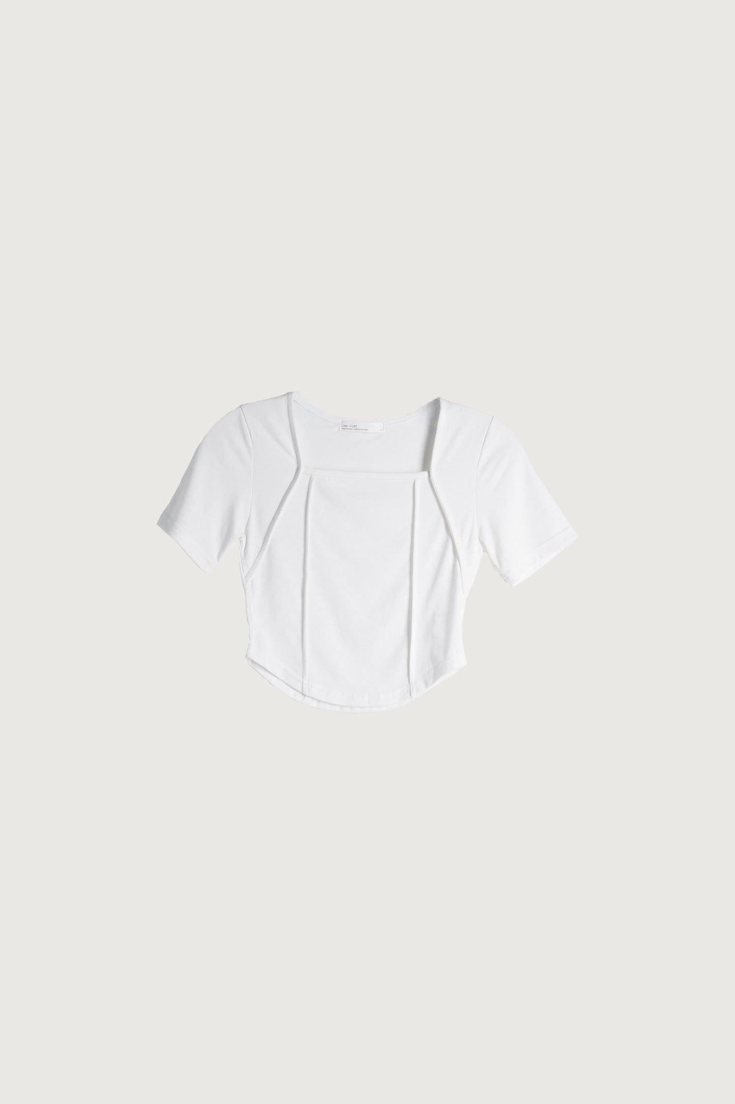 EXPOSED SEAM CROP TOP