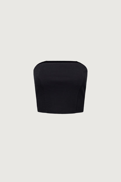 CROPPED PONTE KNIT TUBE TOP