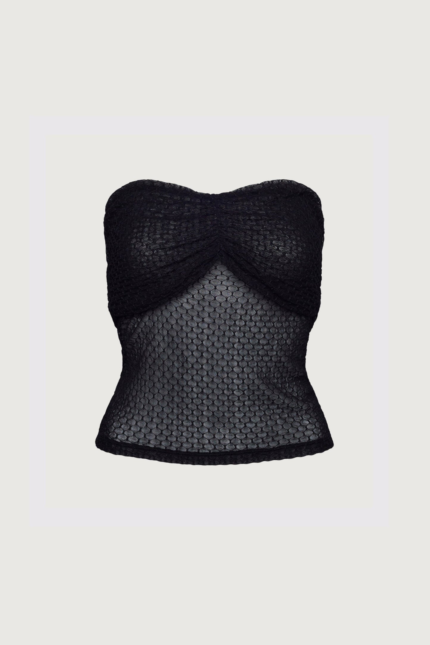 DOTTED MESH TUBE TOP