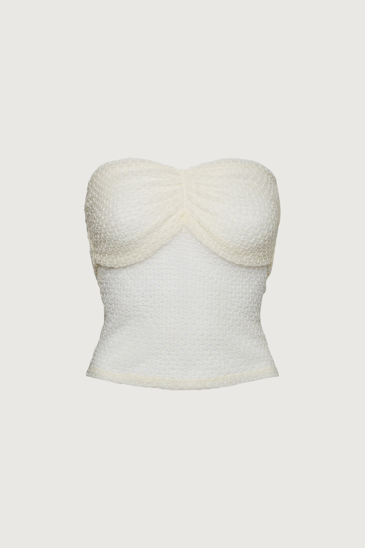 DOTTED MESH TUBE TOP