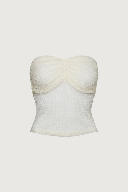 DOTTED MESH TUBE TOP
