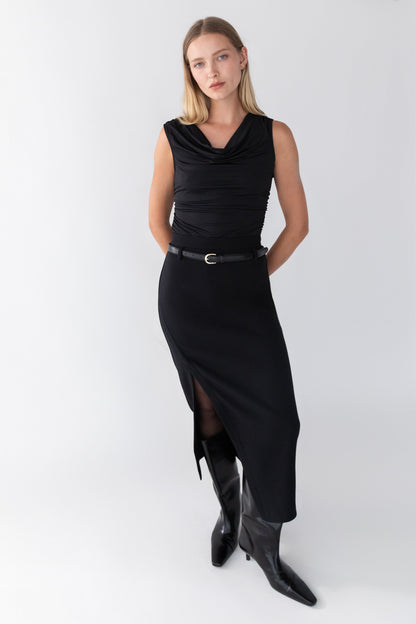 COWL NECK TANK TOP