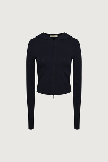 FITTED ZIP-UP HOODIE