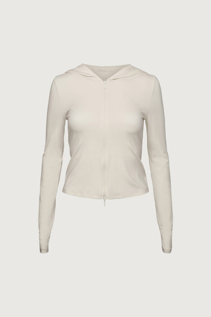 FITTED ZIP-UP HOODIE