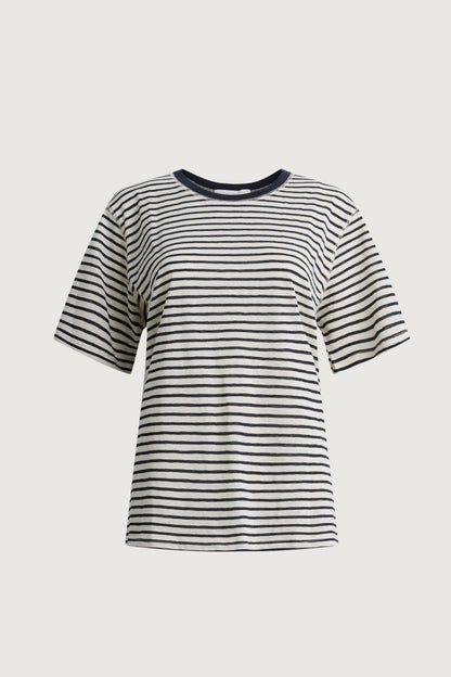 CONTRAST NECK T-SHIRT