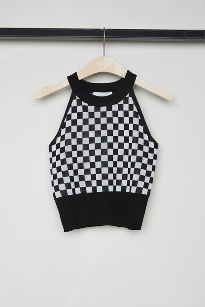 CHECKERED HALTER TANK