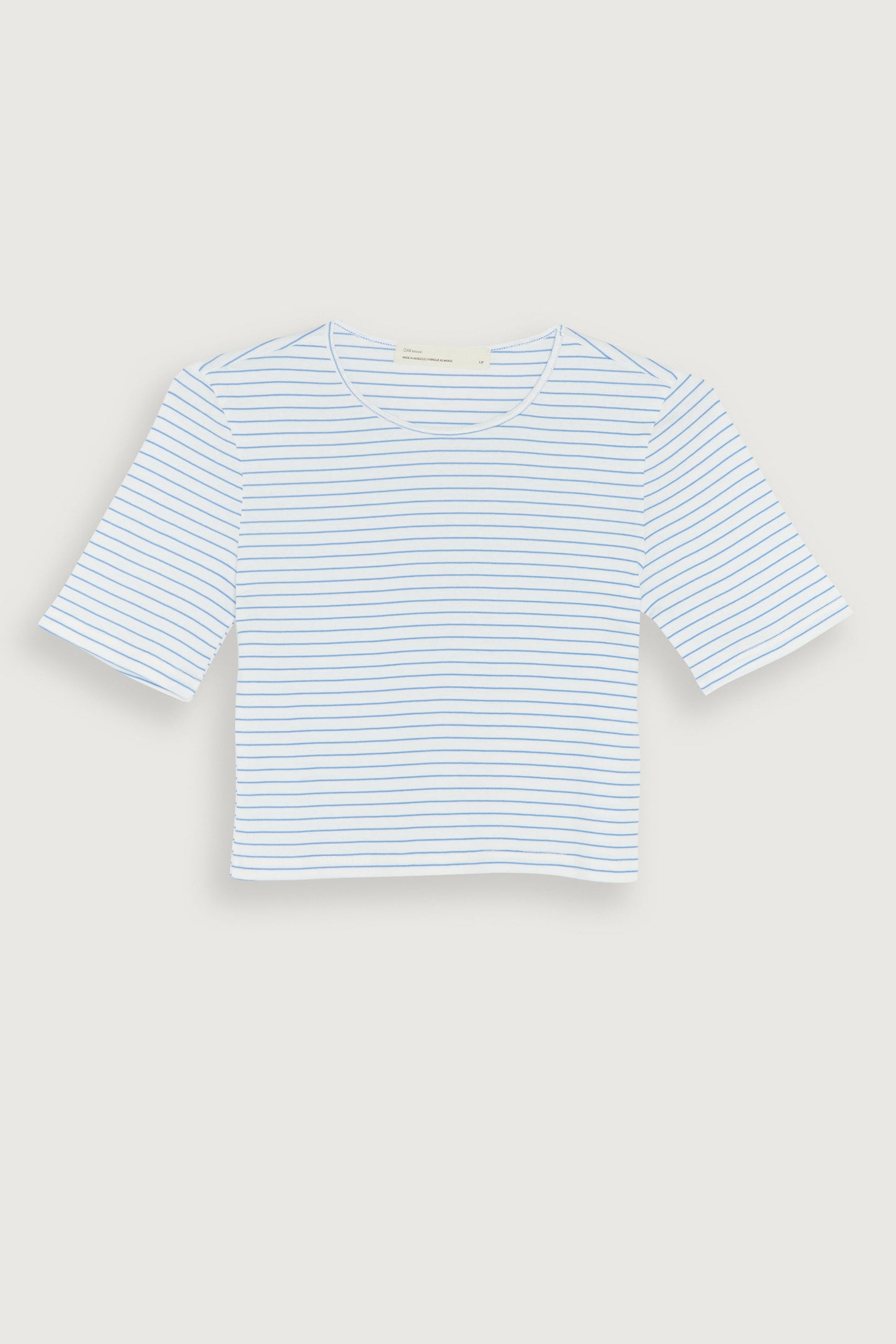 CROPPED STRIPED TEE