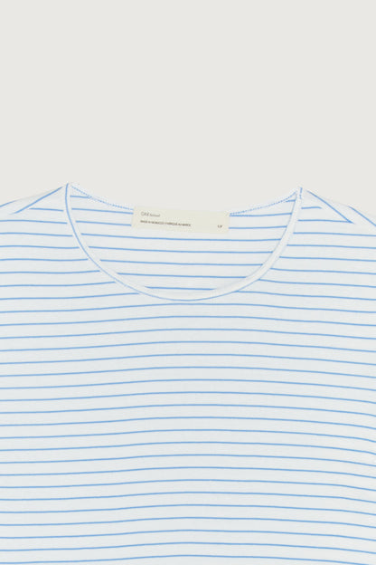 CROPPED STRIPED TEE