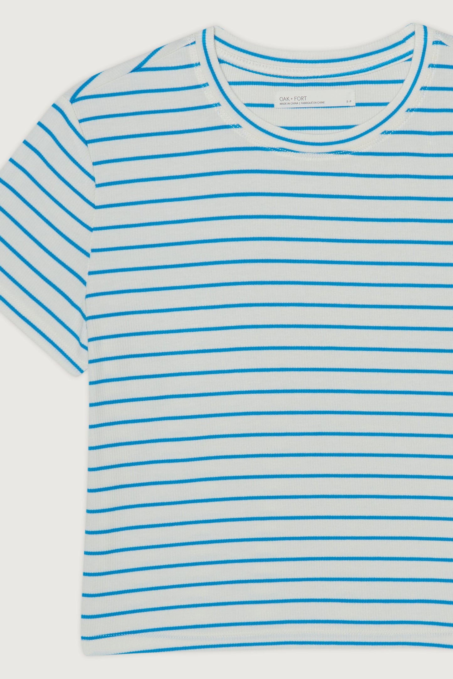 CROPPED STRIPED T-SHIRT