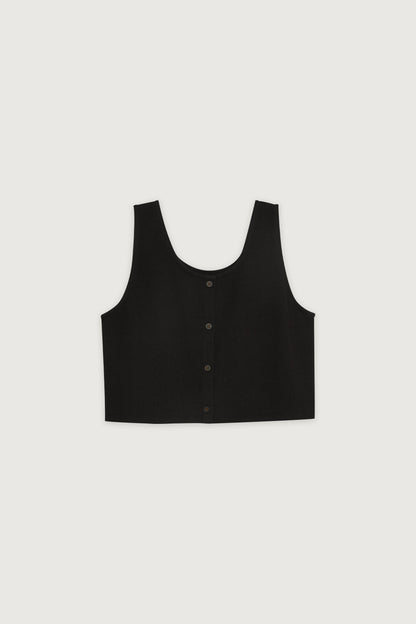 CROPPED TEXTURED TANK