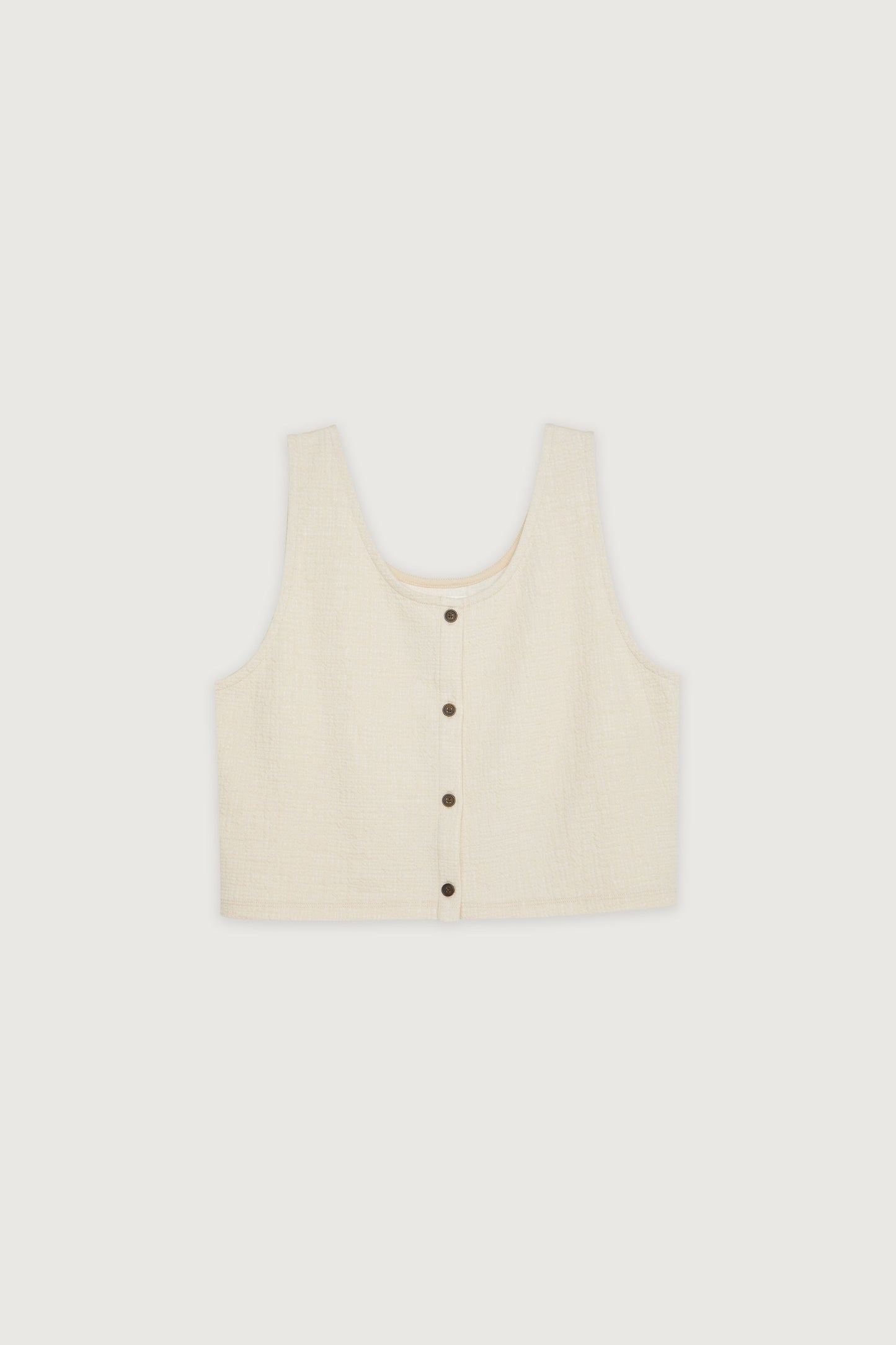 CROPPED TEXTURED TANK