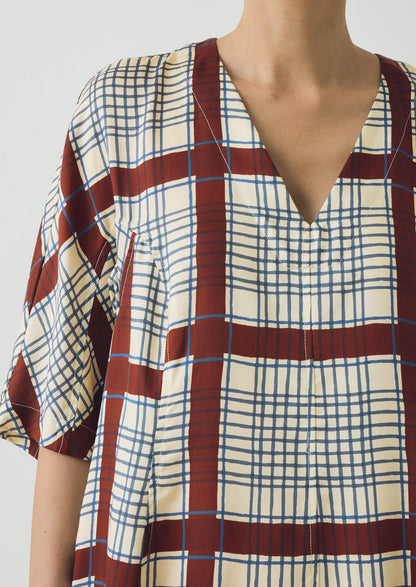 Tablecloth Print Dress | Soya/Multi