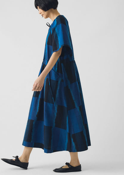 Sobremesa Cotton Ikat Dress | Bright Blue