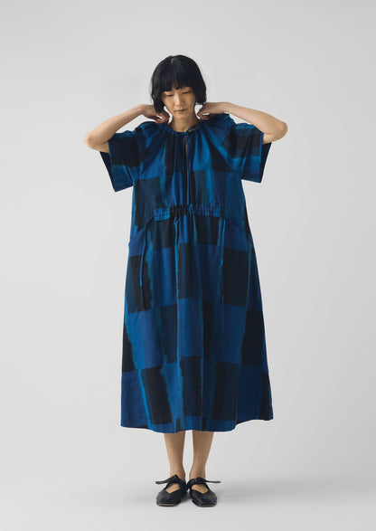 Sobremesa Cotton Ikat Dress | Bright Blue