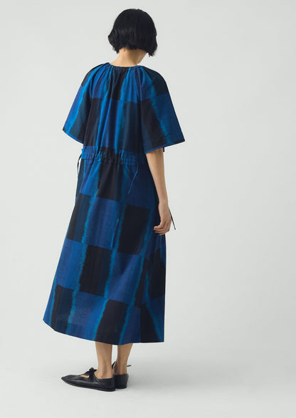 Sobremesa Cotton Ikat Dress | Bright Blue