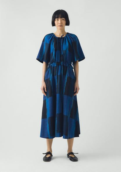Sobremesa Cotton Ikat Dress | Bright Blue