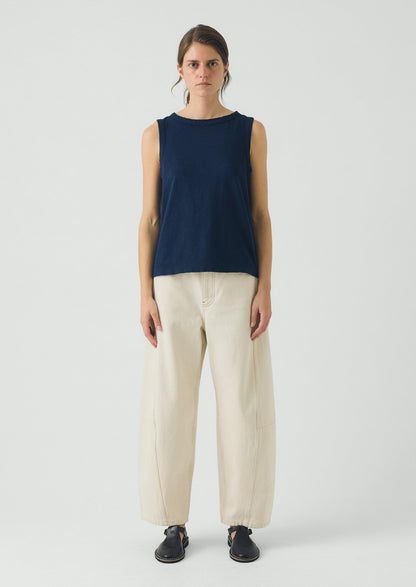 Sian Garment Dyed Organic Cotton Tank Top | Duffle Blue