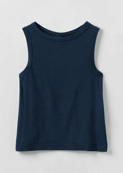 Sian Garment Dyed Organic Cotton Tank Top | Duffle Blue